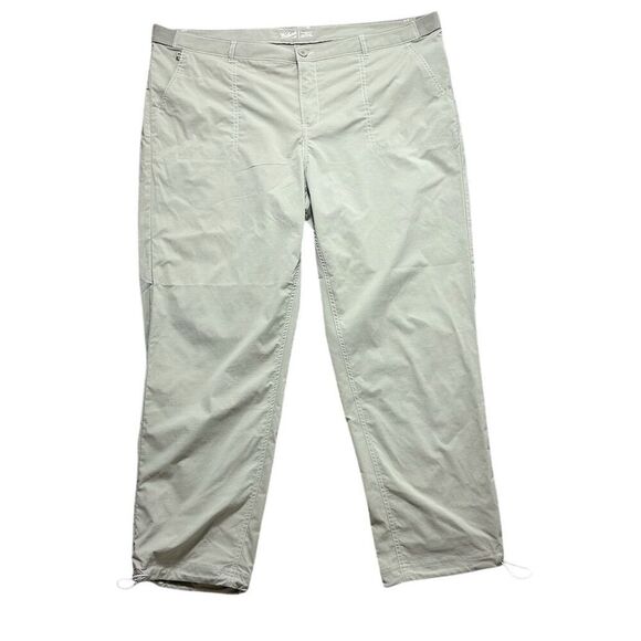 Woolrich Women's Ankle Pants Plus Size 18 Gray Quick Dry Stretch - Picture 1 of 12